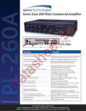 PL-260A datasheet  